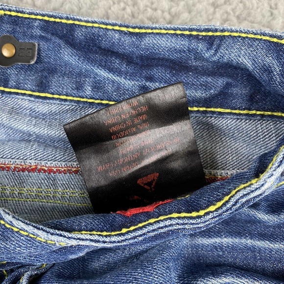 The Lab Of Denim USA Men’s Jeans Straight Waist 33” Medium Wash Butterfly Button - Picture 6 of 14